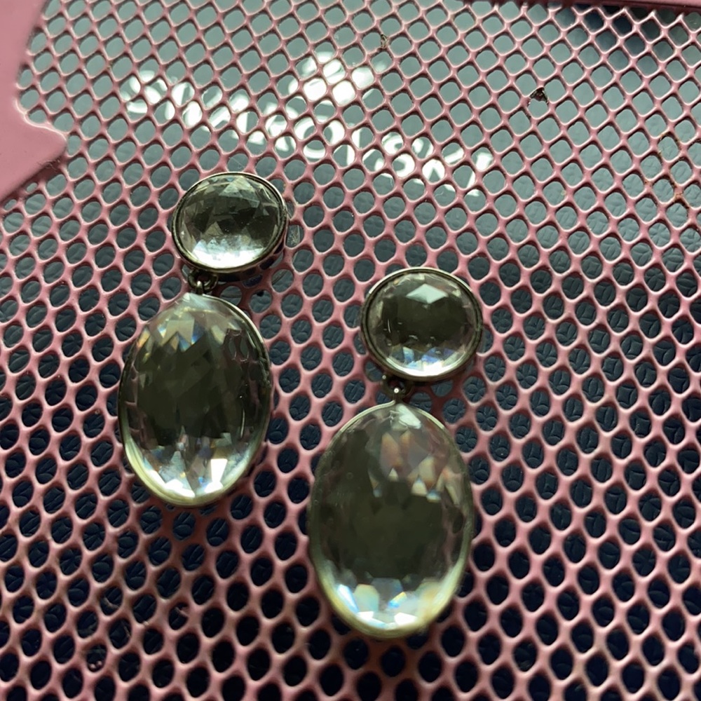 Swarovski crystal clear earrings